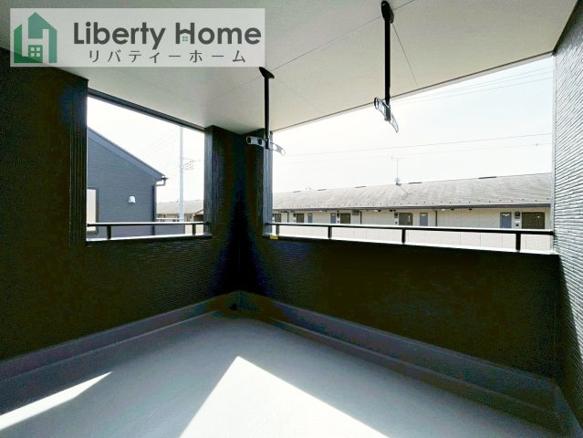 ひたちなか市田彦10期　新築戸建　1号棟のバルコニー