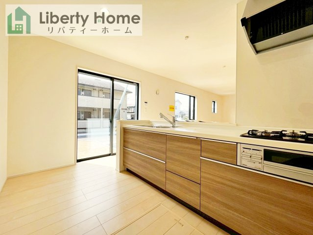 ひたちなか市田彦10期　新築戸建　1号棟のキッチン