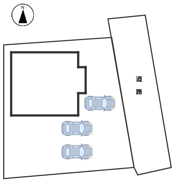 八戸市旭ケ丘3丁目の区画図