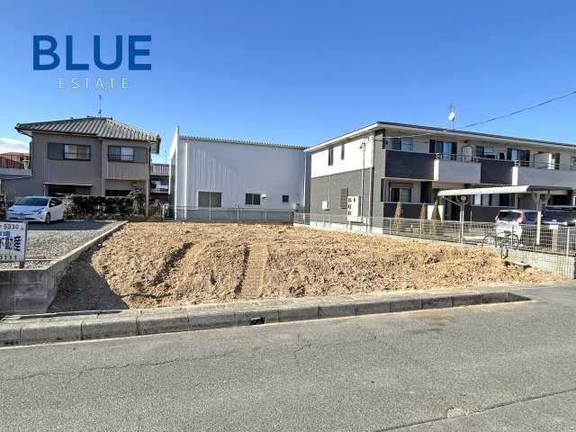 【春日井市東野町 2号棟】LDK20帖×長期優良住宅の前面道路含む現地写真|現地（2025.02中旬）撮影　現況：更地