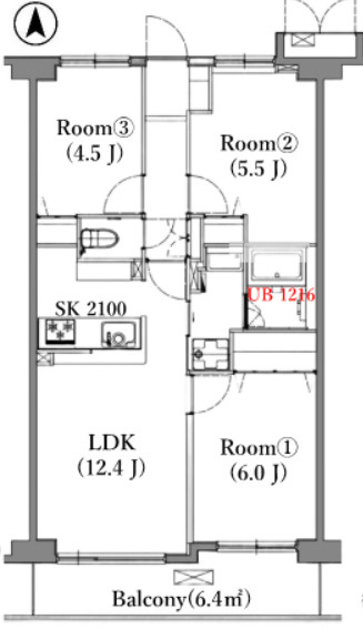 クリオ武蔵中原壱番館の間取り