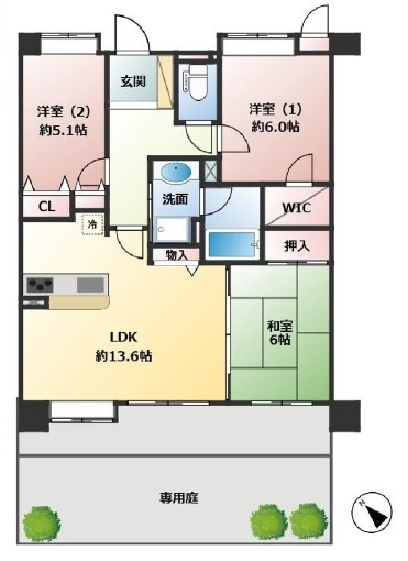 【間取り】 | リベールシティ垂水ヒルズ