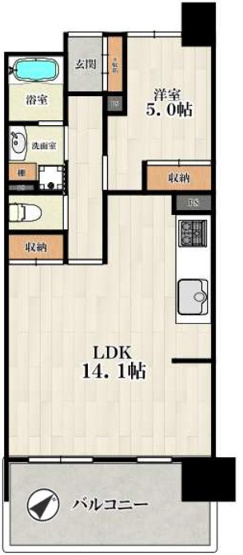 【間取り】 | エスリード八尾駅前ザ・フロント　八尾小学校区　近鉄八尾駅