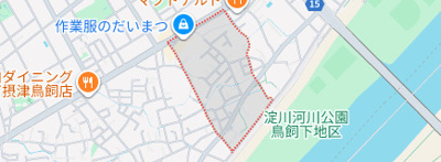 【地図】 | 鳥飼下2丁目戸建貸家