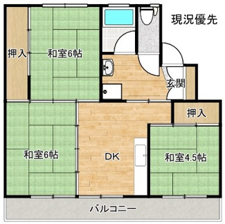 【間取り】 | サンコーポラス江島Ⅱ