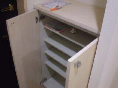 らふぃね壱番館の玄関|シューズボックスあります。