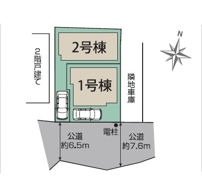 【区画図】 | 志木市幸町1丁目　全2棟　2号棟 | 2号棟