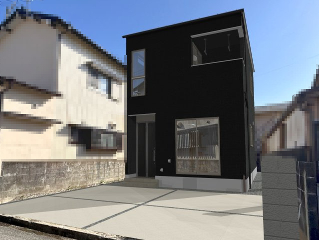 高知市介良 ⑰ 新築戸建ての前面道路含む現地写真