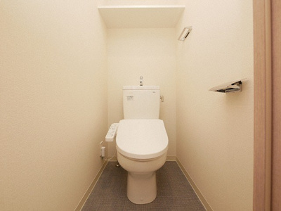 【トイレ】 | プレサンス福島吉野ミナージ | 落ち着いた色調のトイレです