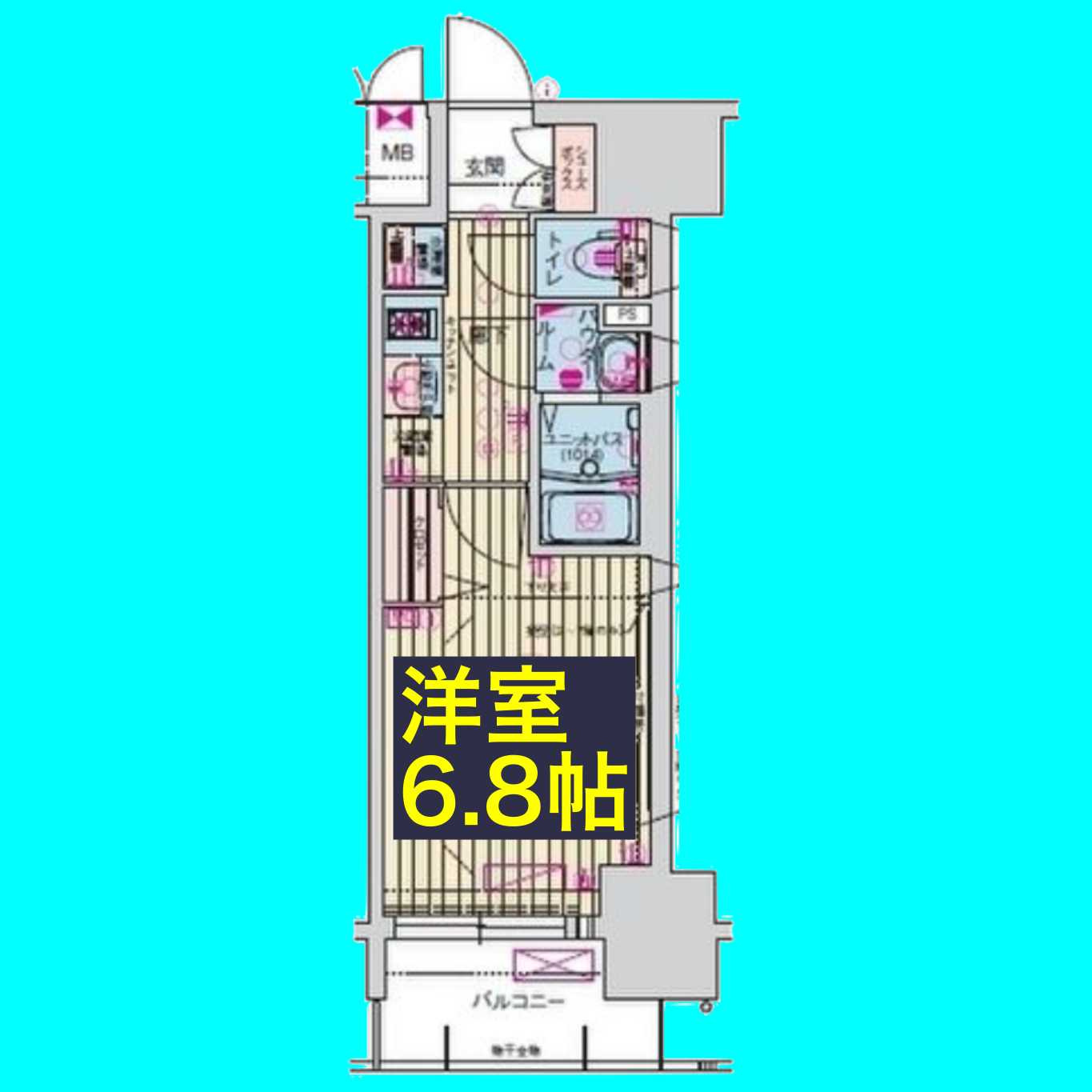 プレサンス名古屋駅ゲートの間取り