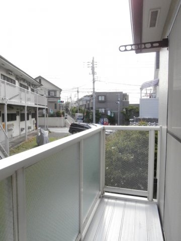 ドミール柿の木坂のバルコニー