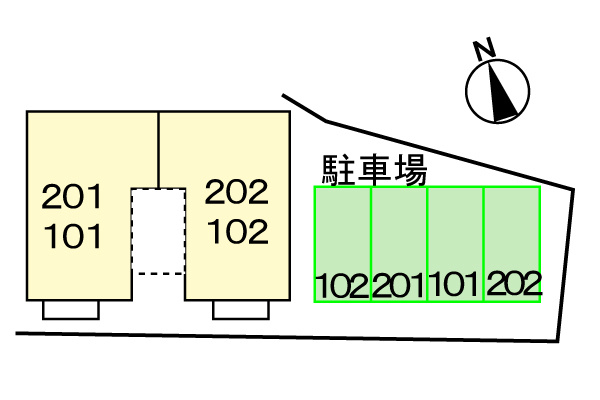 サンループ３番館の区画図