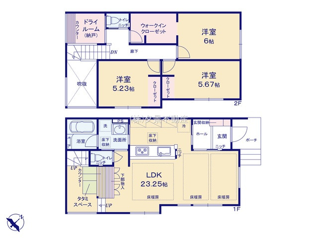 《仲介手数料無料》上尾市原新町13-5新築一戸建てコンフォートヒルズ