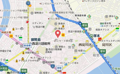 【地図】 | レジュールアッシュ塚本レジデンス