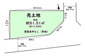 【土地図】 | 右京区嵯峨野清水町　建築条件付