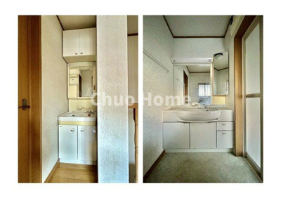 【独立洗面台】 | 江戸川区東小岩6丁目中古住宅 | 洗面化粧台は1階と2階に設置してあります