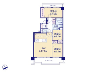 【間取り】 | ユニオンハイツ岡崎