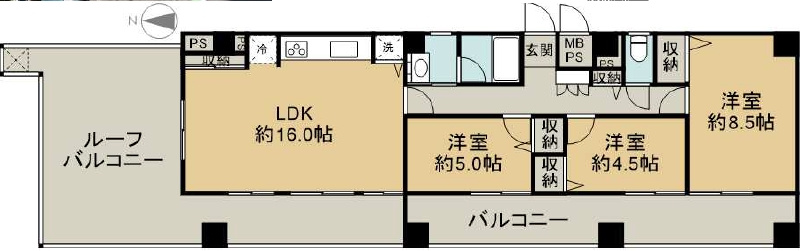 朝日プラザ本川越の間取り