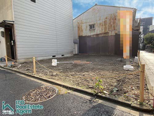 紫野北舟岡町 建築条件無 土地の外観