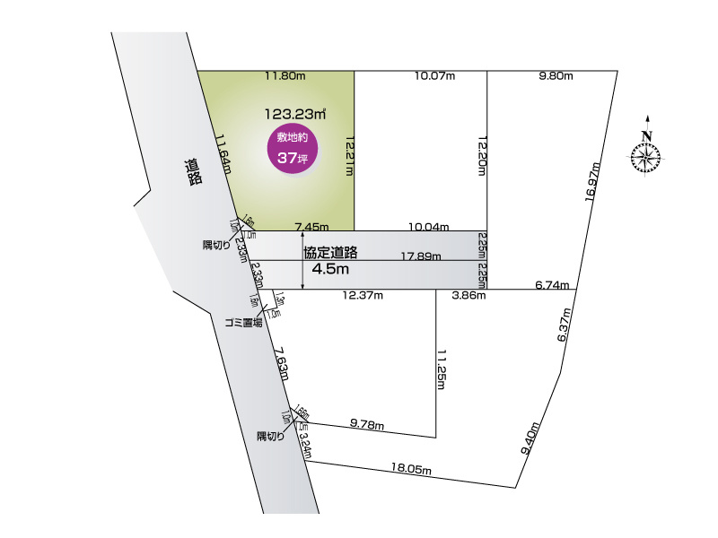 上尾市大字上尾村　全3区画　1号地