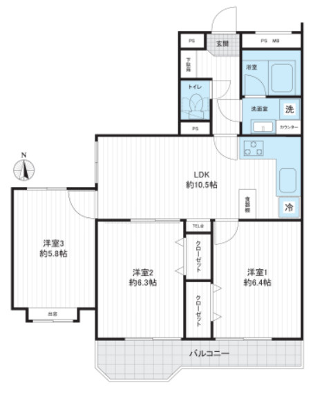 プラネット元住吉の間取り