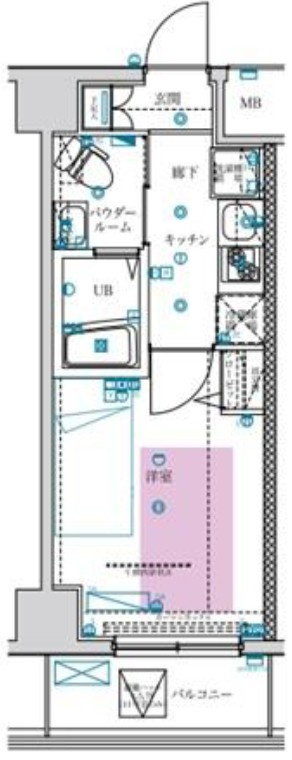 フェルクルールプレスト川崎アリビエの間取り|間取りです。