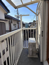 南向きのバルコニー