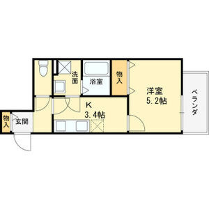 クレアール八戸ノ里の間取り