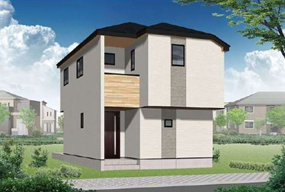 【外観パース】 | 厚木市鳶尾一丁目　新築分譲住宅　全1棟