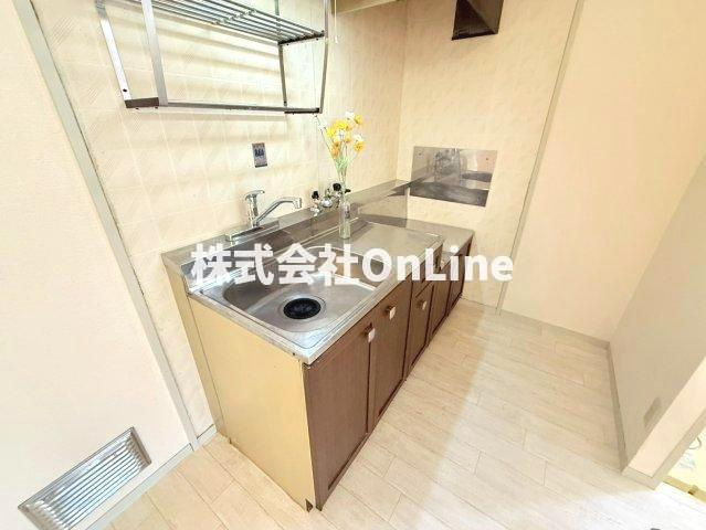 八尾市本町６丁目のハイツのキッチン