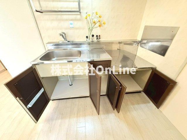 八尾市本町６丁目のハイツのキッチン
