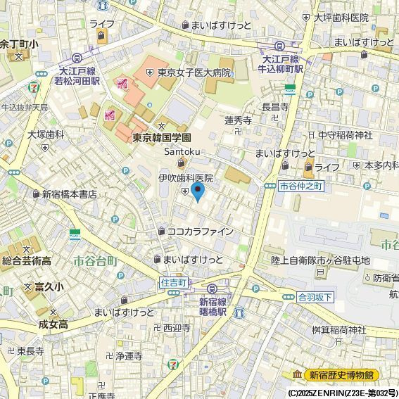 ジオ市谷仲之町の地図