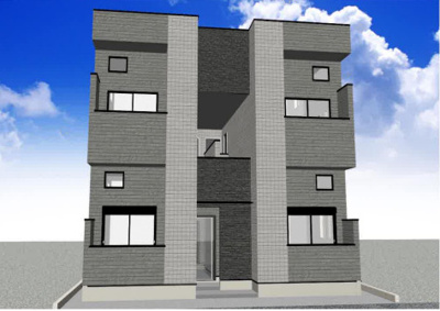 【外観パース】 | ハーモニーテラス栗栖野華ノ木町