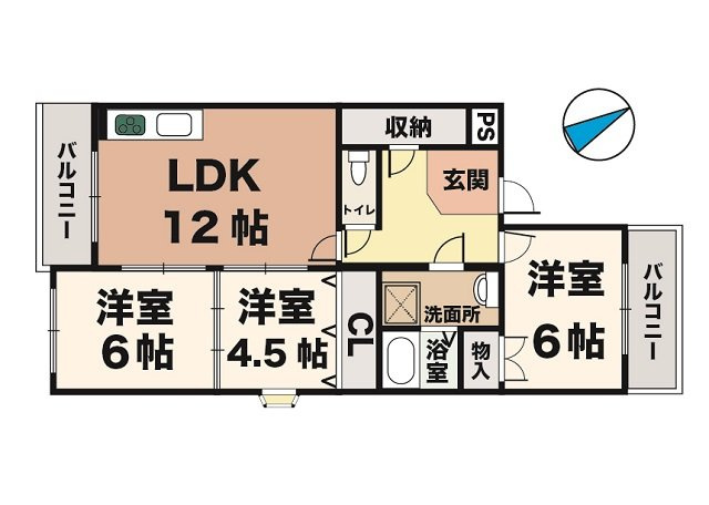 コーポ久兼の間取り