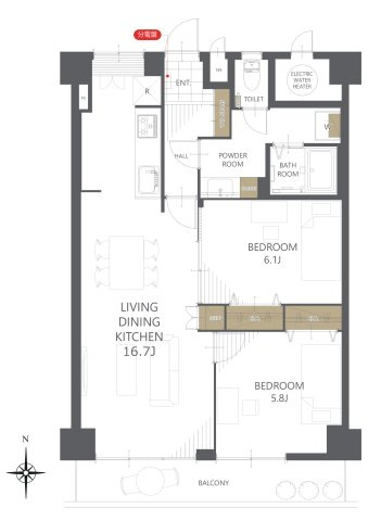 【間取り】ライオンズマンション大和 