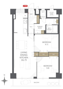 【間取り】ライオンズマンション大和 