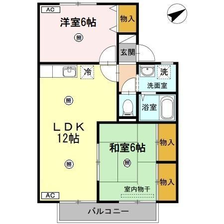 【間取り】 | ファミール西京　B棟