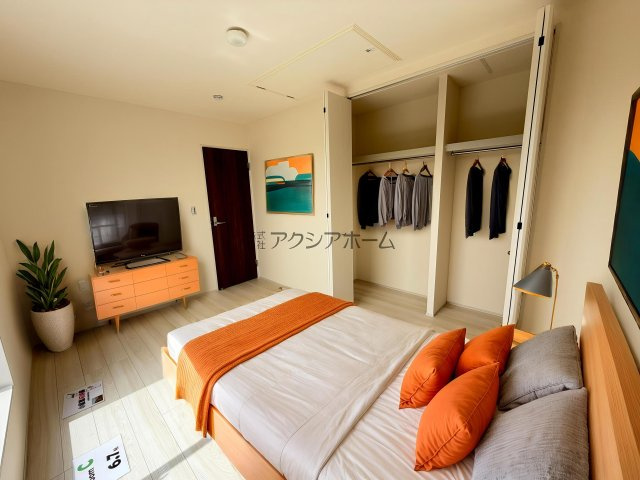 所沢市牛沼・全1棟　新築一戸建　～LDK15.8帖～の寝室|洋室6.7帖（家具はCG画像での表示になります）
