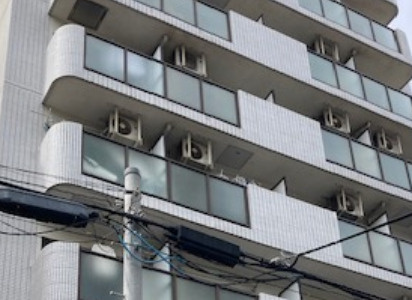 シティクレスト船橋のバルコニー