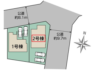 【区画図】 | ブルーミングガーデン宇都宮市弥生2丁目　2号棟 | 【全2棟】各号棟の詳細については、お気軽にお問い合わせください♪