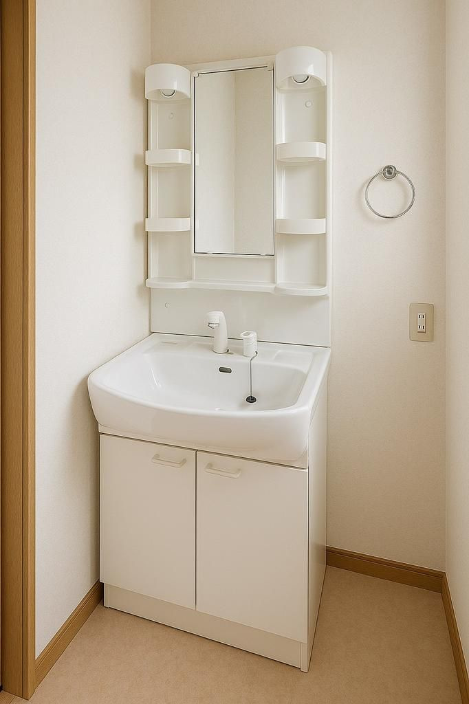 板橋区東坂下1丁目　中古戸建の独立洗面台|リノベーション後イメージ写真

現地ご見学希望・資料請求などお気軽にお問い合わせ下さい！
03-5990-5201