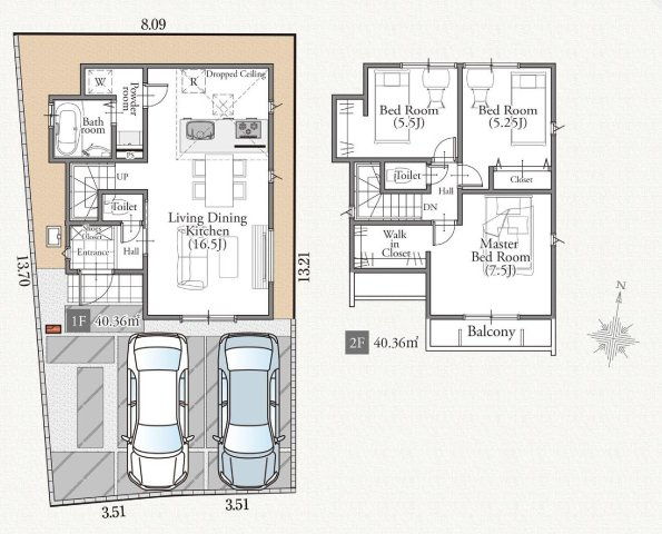 西東京市泉町４丁目 西武池袋線 保谷駅 新築戸建の間取り