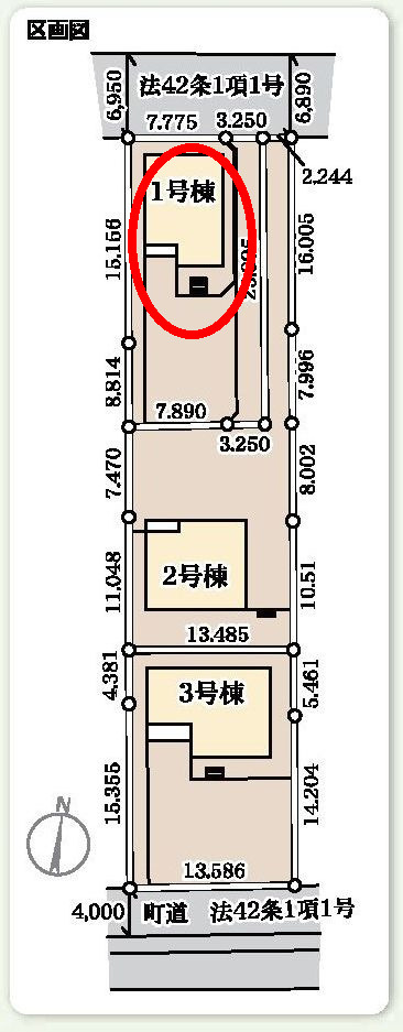 リーブルガーデンＳ第13吉岡町下野田の区画図|駐車場は2台以上ご用意しています！並列駐車です！