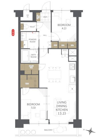 【間取り】ハイネス上板橋 