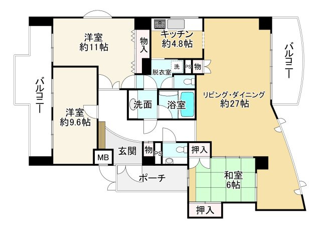 アーバンヴィレッジ垂水高丸の間取り