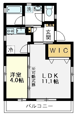 【間取り】 | パレスステージ小平 | パレスステージ小平、201号室、１ＬＤＫ