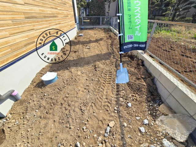 熊本市西区城山大塘2丁目第1-1棟（1号棟）　の庭|お庭で自由な時間を過ごせます。