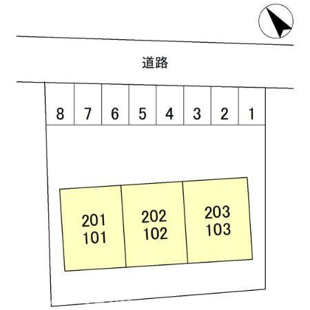エスポワール並榎の区画図|他社様掲載物件もまとめてご紹介、ご案内可能です(^^)/
