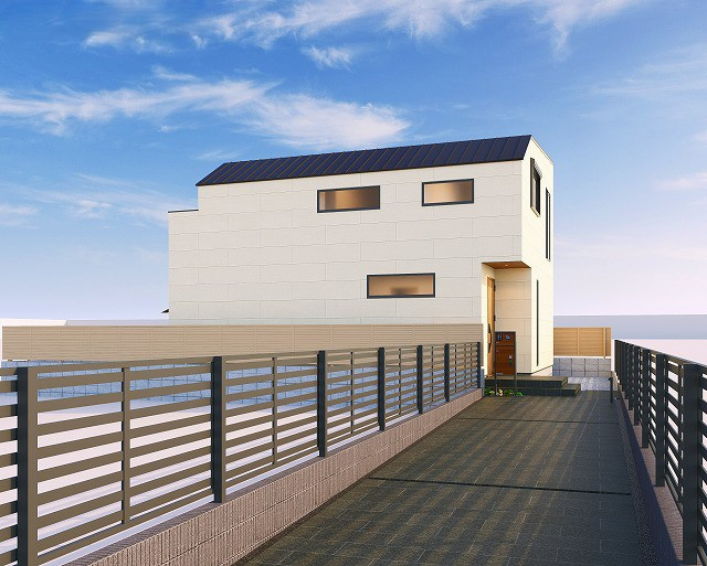 練馬区関町北4丁目　大満足邸宅　限定1棟の外観パース