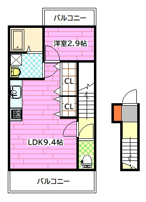 ロイヤルヴィラ向洋 A棟の間取り